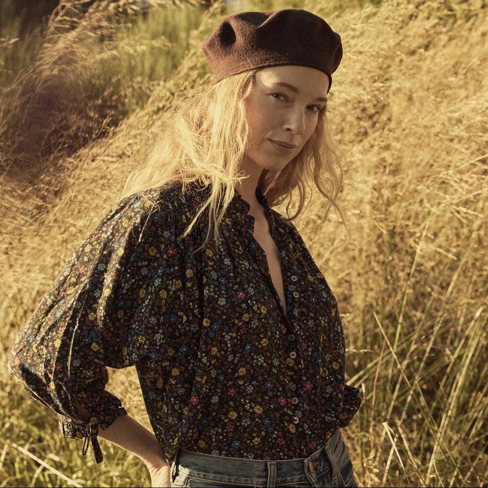 NWT sold out Doen rose top dusk lily of the valley XS